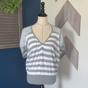 Aphorisms striped top